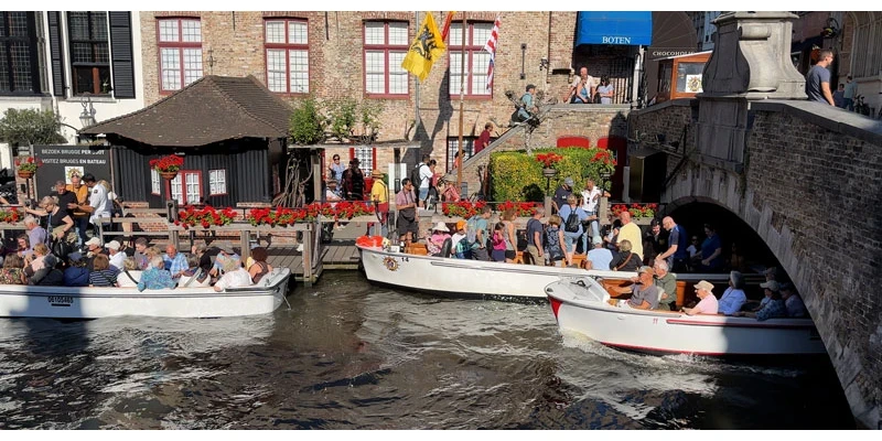 Bruges canal boat
