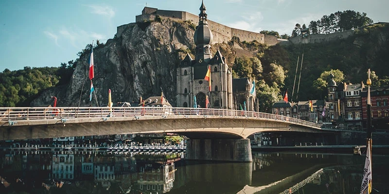 Saxophone sculptures in Dinant