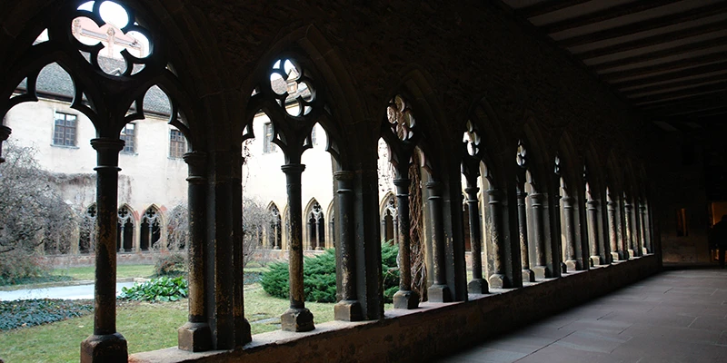 The medieval cloister of the Unterlinden Museum