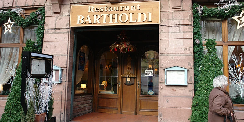 The Restaurant Bartholdi, named for Colmar's famous sculptor