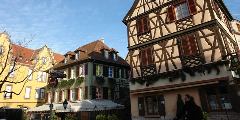 Traditional Alsatian architecture in Colmar