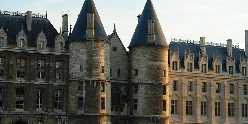 The towers of the Conciergerie on the Île de la Cité, Paris