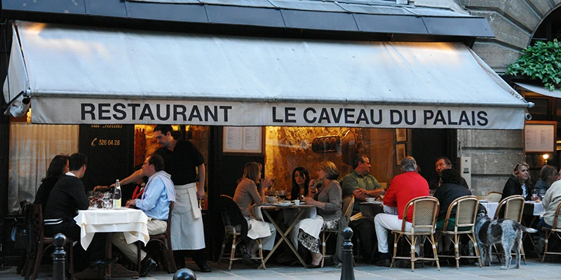 The Place Dauphine on the Île de la Cité, Paris