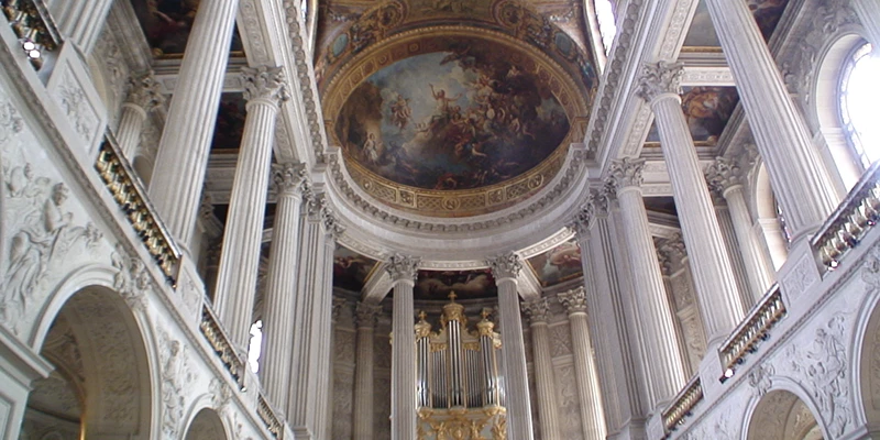 The royal chapel at the Palace of Versailles