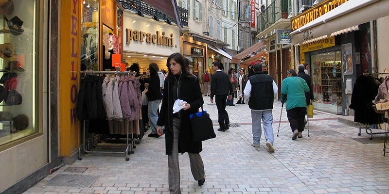 Cannes pedestrian zone
