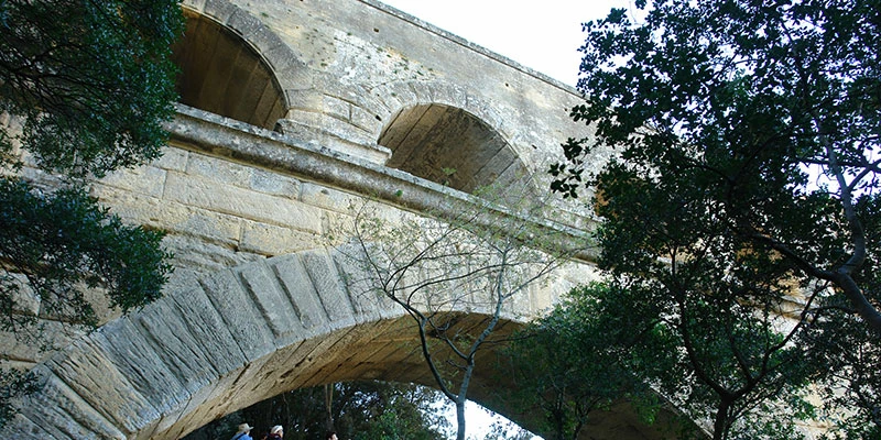Pont du Gard from above