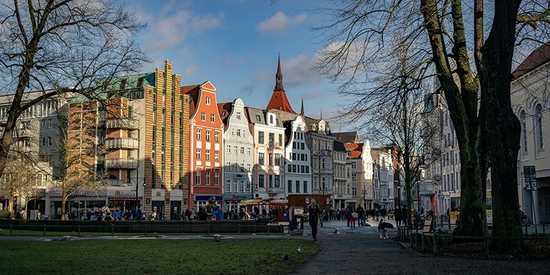 Kröpeliner Strasse pedestrian shopping street
