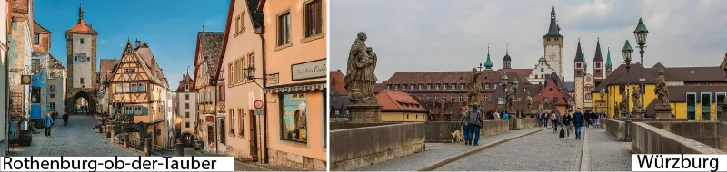Rothenburg ob der Tauber and Würzburg