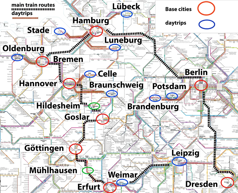 Germany train route