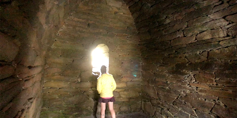 Corbel-style stone construction of the Gallarus Oratory