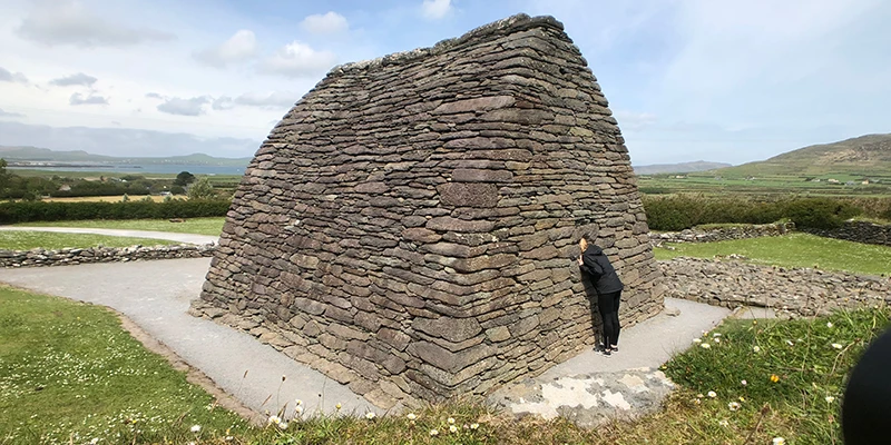 Doorway and east window of the Gallarus Oratory