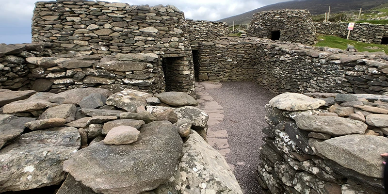 Approach to the Beehive Huts archaeological site