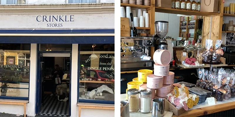 Crinkle artisan food and craft shop in Dingle