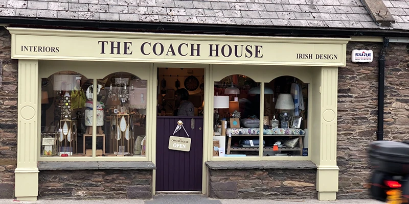 Coach House gift shop at the entrance to Dingle