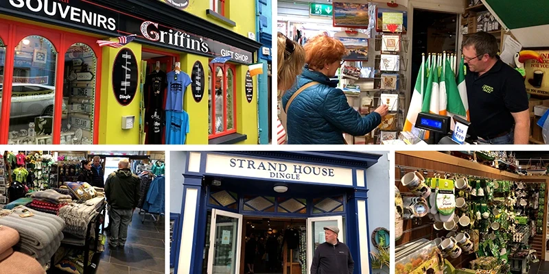 Griffin's Gift Shop on Strand Street with Guinness merchandise