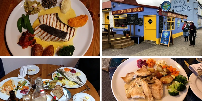Out of the Blue seafood restaurant in Dingle