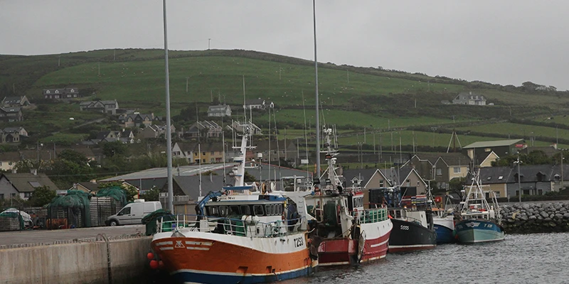 Scenic view of the Dingle Peninsula coastline