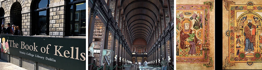 Book of Kells, exhibited at the impressive college