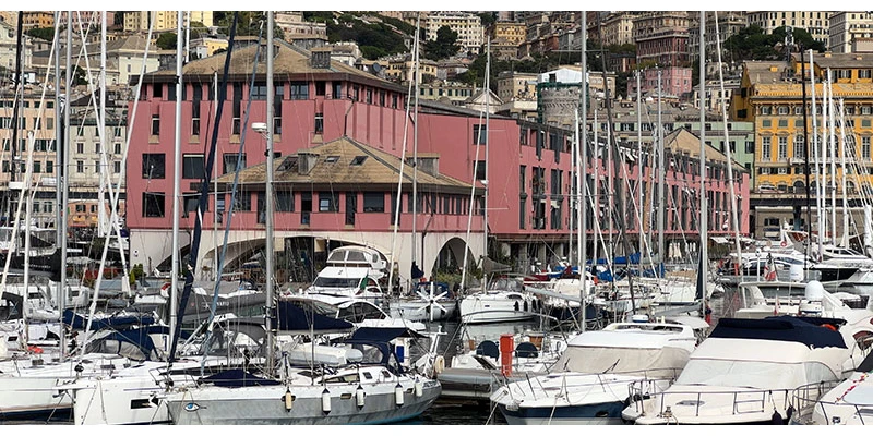 Genoa waterfront architecture