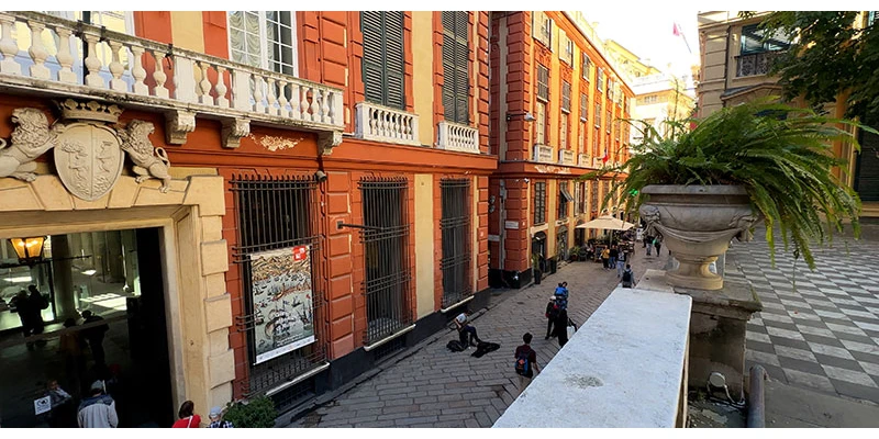 Genoa pastel buildings