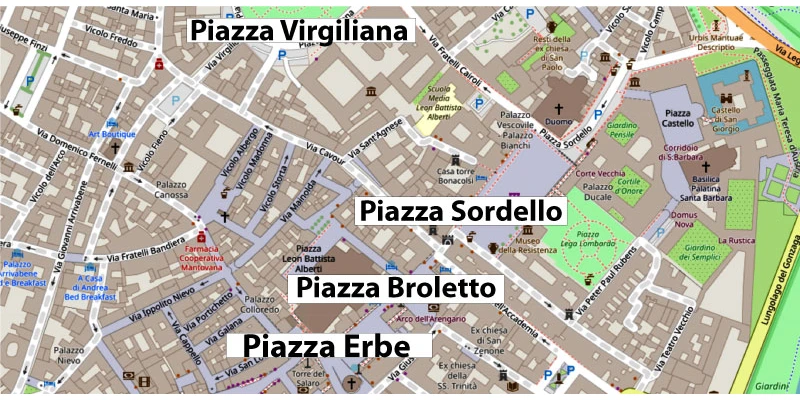 Mantua 3 piazzas