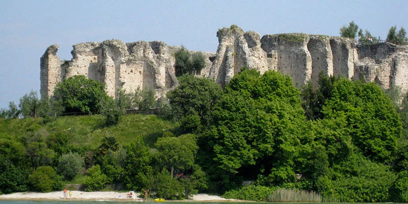 Roman ruins from water