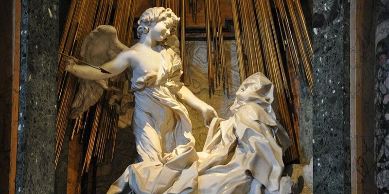 Ecstasy of Teresa detail