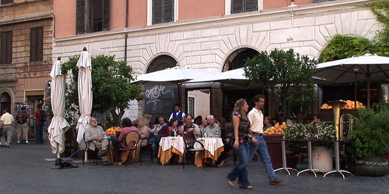 Piazza sm in trastevere cafe ff