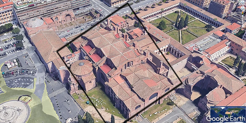 Diocletian aerial view