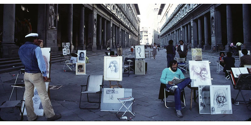 Uffizi court artists