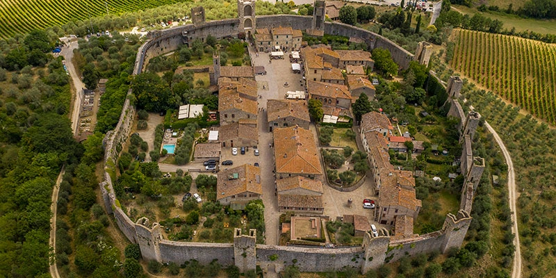 Monteriggioni dallalto ti