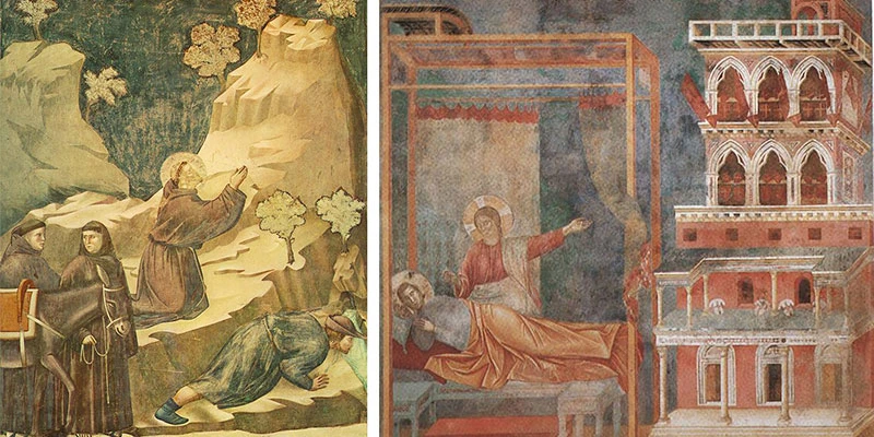 Giotto - Legend of St Francis - Dream of the Palace