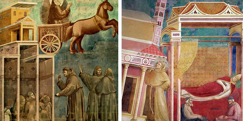 Giotto - Legend of St Francis - Dream of Innocent III