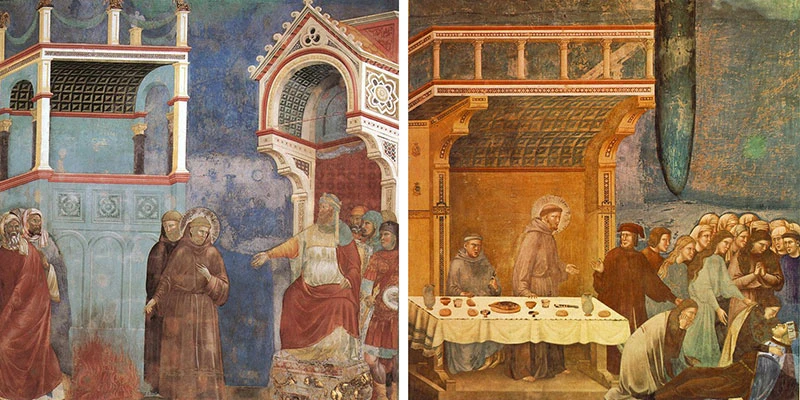 Giotto - Legend of St Francis - Death of the Knight of Celano