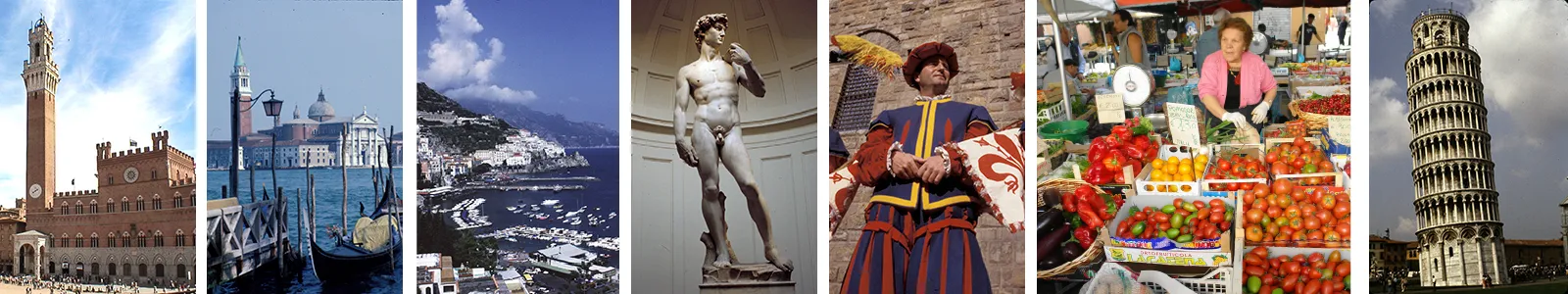 Italy: views of iconic destinations across the country