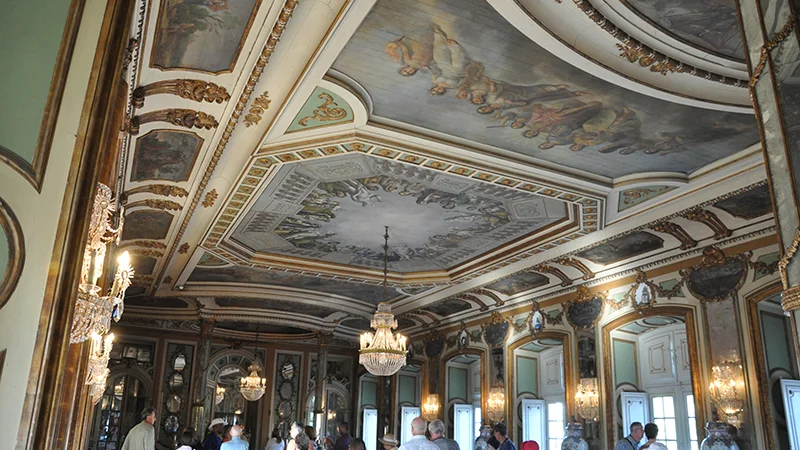Mirrored ceremonial room at Queluz Palace