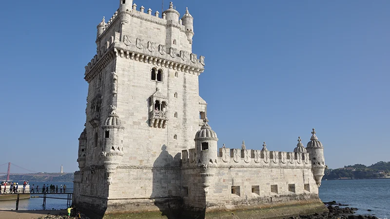 The Tower of Belem on the waterfront at Lisbon