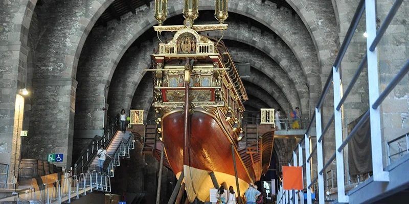 Museu Marítim housed in the medieval shipyard building