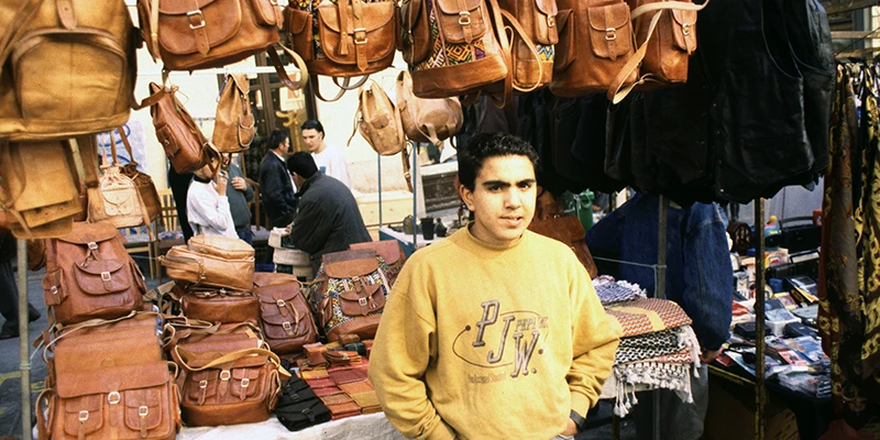Many antique shops open throughout the week along Calle Cava Baja