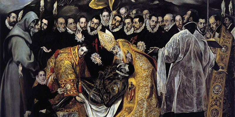 The Burial of the Count of Orgaz by El Greco in the Church of Santo Tomé