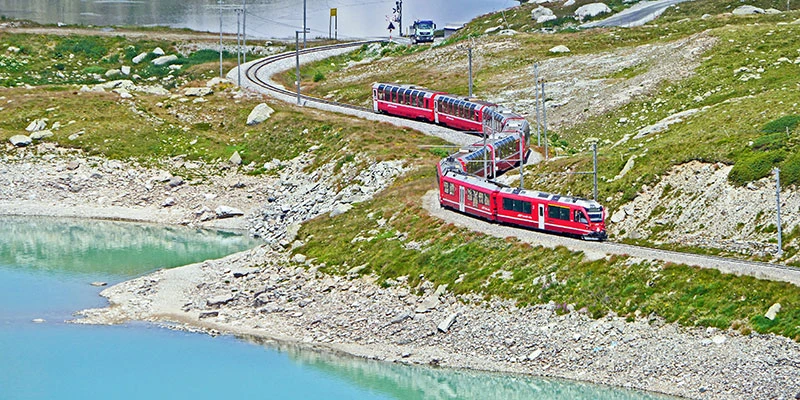 Swiss bernina pass