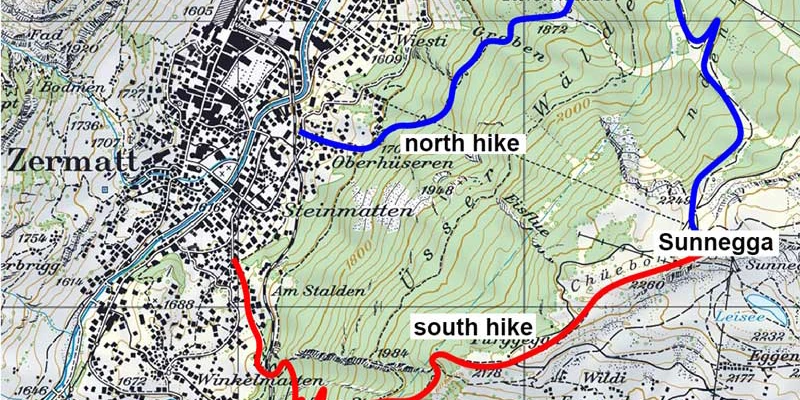 Zer sunnegga hike down labelled
