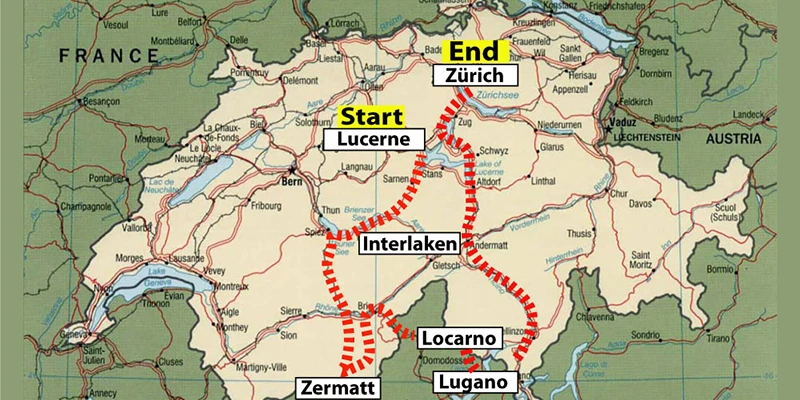 Switzerland tour rail route1000w