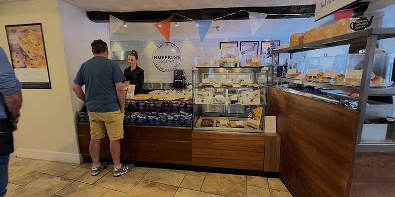 Bakery counter at Huffkins