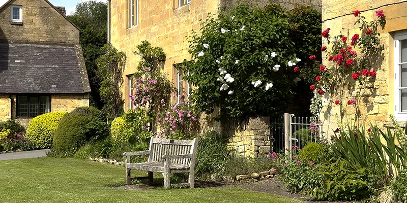 Stanton stone details and gardens