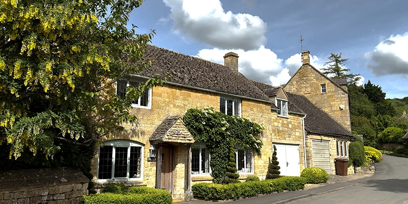 Roses and gardens along Stanton lane