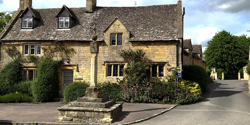 Medieval wayside cross in Stanton