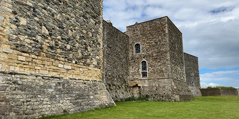 The Great Tower of Dover Castle from close below