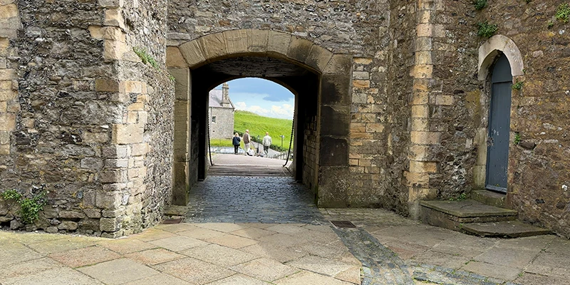 Passage through the thickness of the castle wall at Dover