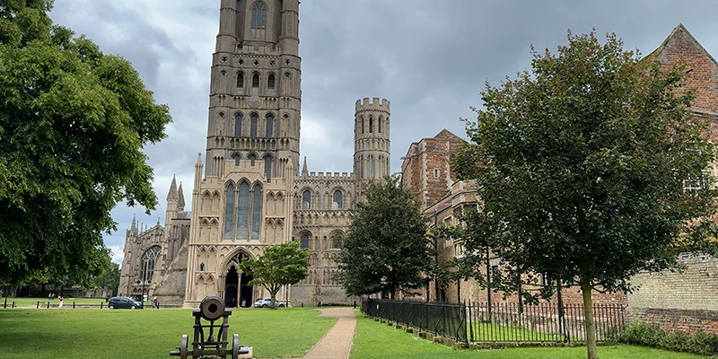 Ely Cathedral seen from Cherry Hill Park